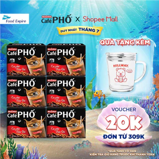 Combo 6 hộp Cà phê phố Sữa Đá - Maccoffee (hộp 10 gói x 24g)