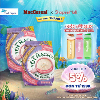 Combo 2 túi Bột Ngũ Cốc Dinh Dưỡng Ít Đường - MacCereal (túi 20 gói x 28g)