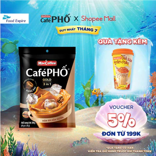 Túi Cà phê Phố Sữa Đá Gold - MacCoffee (bịch 30 gói x 29g)