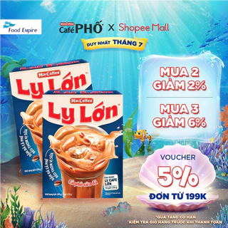 Combo 2 hộp Cà phê Ly Lớn - Maccoffee (hộp 10 gói x 26g)