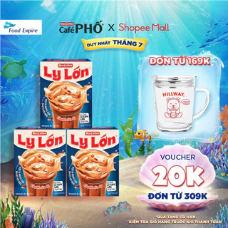 Combo 3 hộp Cà phê Ly Lớn - Maccoffee (hộp 10 gói x 26g)