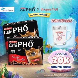 Combo 2 hộp Cà phê phố Sữa Đá - Maccoffee (hộp 10 gói x 24g)