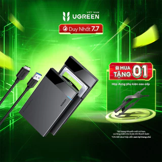 Hộp đựng ổ cứng 2.5 inch SSD, HDD SATA UGREEN US221 6TB Tốc độ truyền tải cao |Thiết kế sang trọng BH 18 Tháng 1 Đổi 1