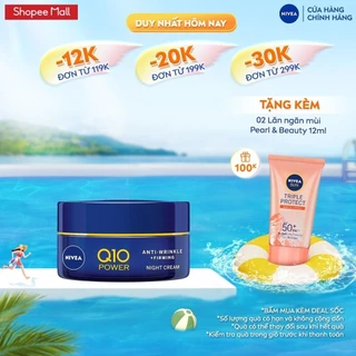 Kem Dưỡng NIVEA Q10 Sáng Da | Chống Lão Hóa Ban Đêm (50 ml) - 81289