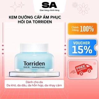 Kem dưỡng cấp ẩm phục hồi da Torriden Dive-in Soothing Cream 100ml - SA OFFICIAL