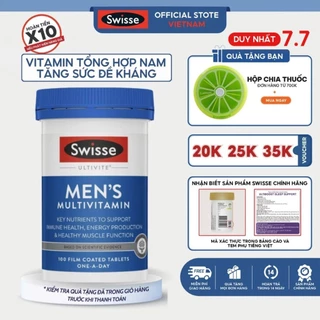 Vitamin tổng hợp cho nam giới Swisse Ultivite Men's Multivitamin của Úc 100 viên bổ sung 50 loại khoáng chất cho cơ thể