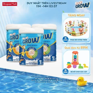 Combo 3 Sữa Bột Nuvi Grow phát triển chiều cao Trên 1 tuổi Lon 900g