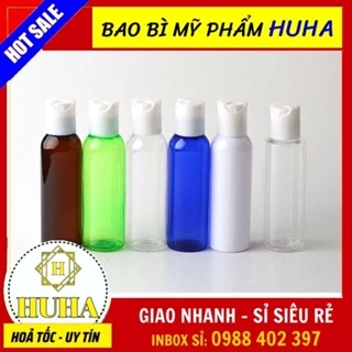 Chai Chiết Mĩ Phẩm ❆ Chai Lọ Nhựa Pet Nắp Nhấn 100ml,50ml,30ml,20ml Chiết Mỹ Phẩm Du Lịch