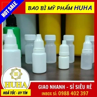 [100sp] Vỏ Lọ Chai Nhựa Nhỏ Mắt 5ml, 10ml, 20ml, 30ml, 50ml Granty Chiết Mực, Dung Dịch