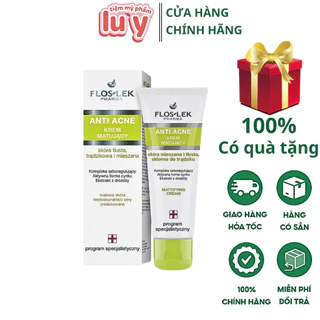 Kem kiểm soát dầu và điều tiết nhờn Floslek Anti Acne Mattifying Cream 50ml