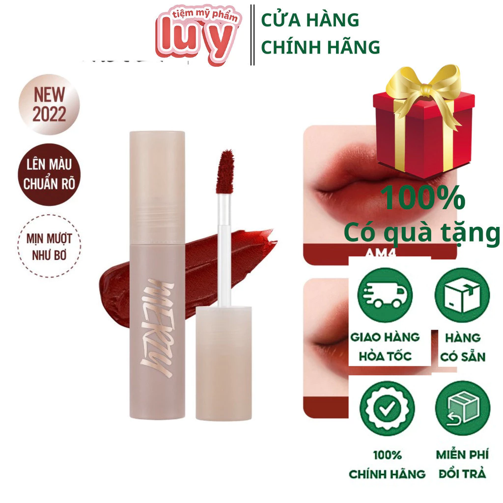 Son kem siêu lì, chuẩn màu, mịn mướt như bơ Merzy Academia Mellow Tint 4g