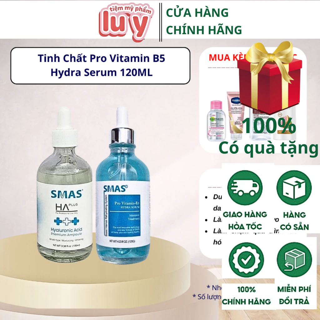Serum HA Plus & Pro Vitamin B5 SMAS- Serum chuyên cấp ẩm và phục hồi da
