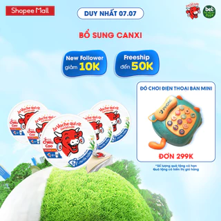 Combo 5 gói Phô mai Con Bò Cười Vị Truyền Thống 8 miếng La Vache qui rit 112g/ hộp