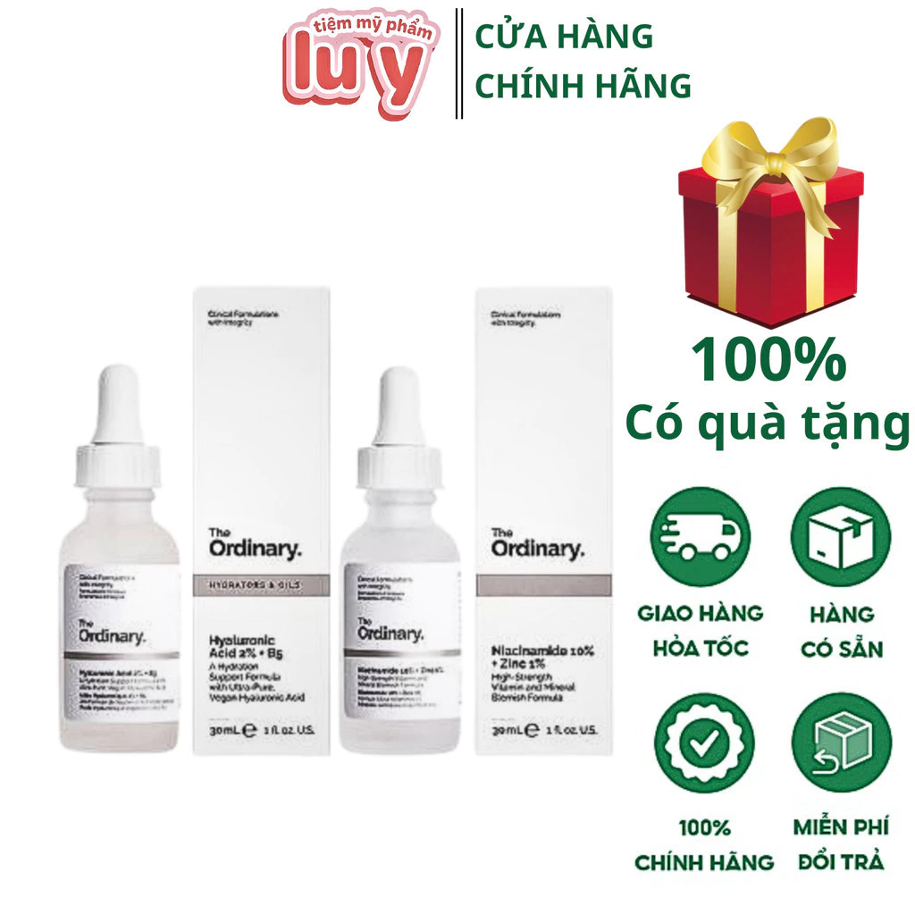 Serum The Ordinary Hyaluronic Acid 2% + B5 - Tinh chất The Ordinary B5 cấp ẩm và phục hồi da