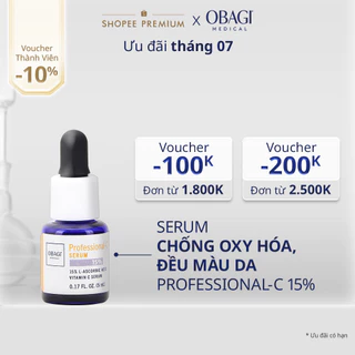 [Hàng tặng không bán]Serum Vitamin C 15% Dưỡng Sáng Da & Chống Oxy Hóa Obagi Professional-C 5ml