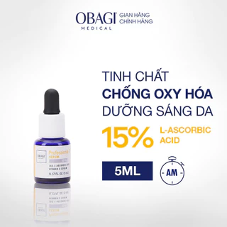 [Hàng tặng không bán] Serum chống oxy hóa, làm đều màu da chứa Vitamin C Obagi Professional-C 15% 5ml