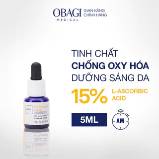 [Hàng tặng không bán] Serum chống oxy hóa, làm đều màu da chứa vitamin C Obagi Professional-C 15% - 5ml