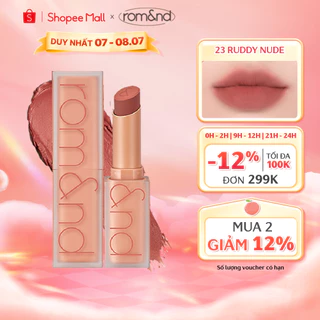 [Rom&nd] [Muteral Nude] Son thỏi lì, lên màu siêu xinh Hàn Quốc Romand Zero Matte Lipstick 3g