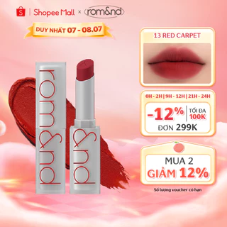 [Rom&nd] Son thỏi lì, lên màu siêu xinh Hàn Quốc Romand Zero Matte Lipstick 3g