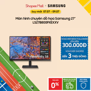 Màn hình chuyên đồ họa Samsung 27 inch LS27B800PXEXXV 4K DCI-P3 98% sRGB 100% IPS HDR 400 Factory Calibration USB-C 90W