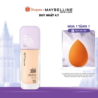 Kem nền bắt sáng Superstay Lumi Matte 30H che phủ siêu nhẹ mặt Maybelline New York 35ml [MỚI]