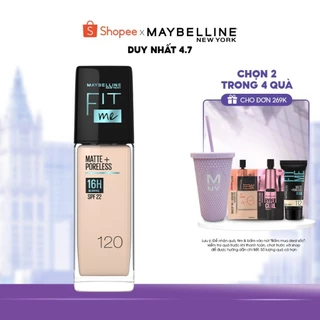 Kem Nền Mịn Nhẹ Kiềm Dầu Fit Me Maybelline Matte Poreless Foundation 30ml