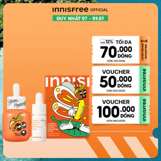 (Phiên bản giới hạn Steven Harrington) Tinh chất dưỡng sáng INNISFREE Vitamin C Green Tea Enzyme Brightening Serum 30ml