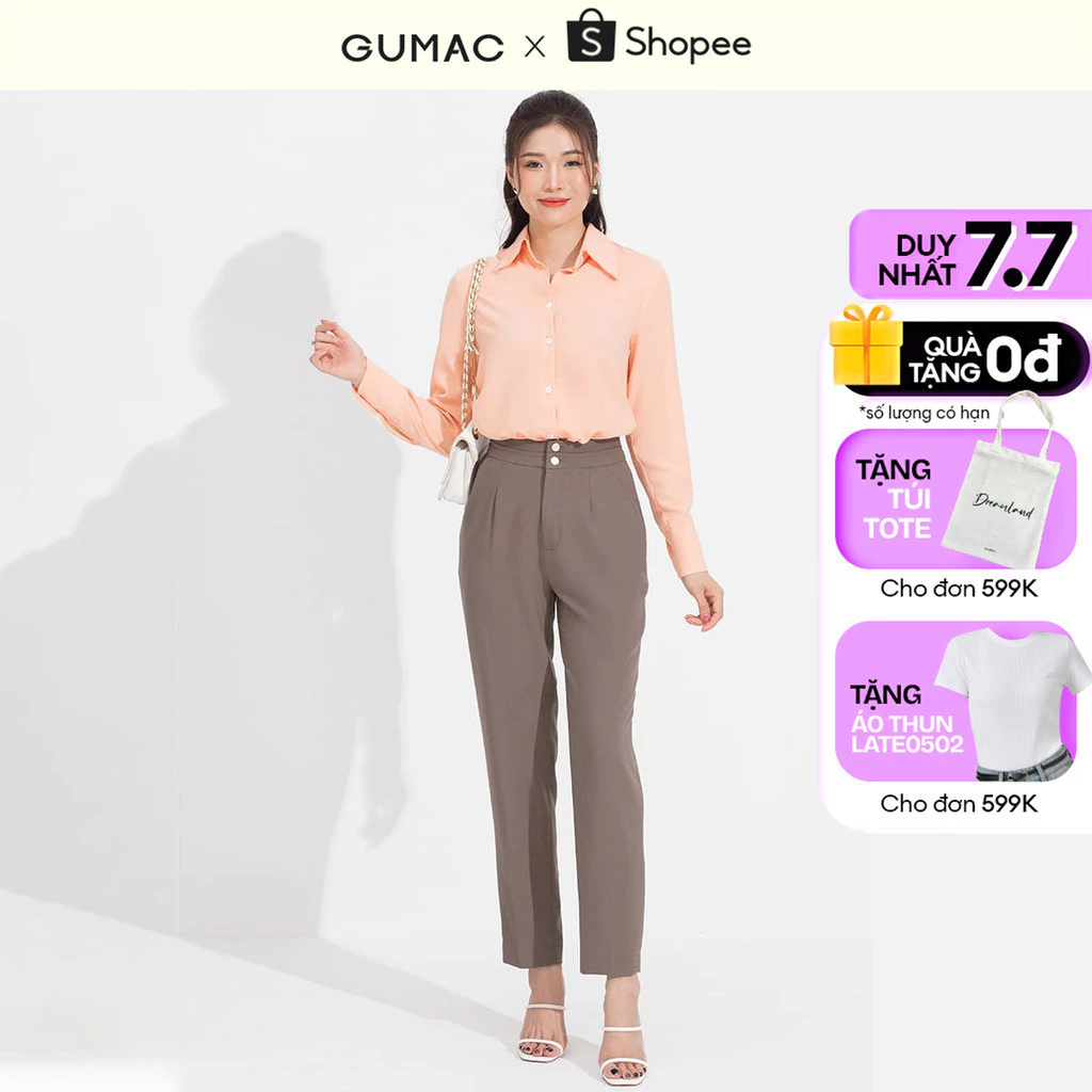 Quần lưng chiết ly GUMAC QD05049