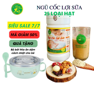 Bột ngũ cốc dinh dưỡng lợi sữa 25 loại hạt cao cấp cho mẹ sau sinh Mombeauty