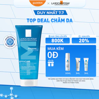 Gel Rửa Mặt Tạo Bọt Giảm Nhờn Cho Da Dầu Nhạy Cảm La Roche-Posay Effac 200Ml