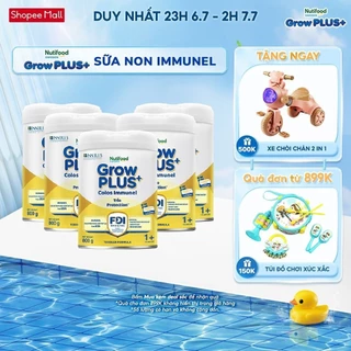 Combo 5 Sữa Bột Nutifood Sweden GrowPLUS+ Sữa Non Immunel lon 800g