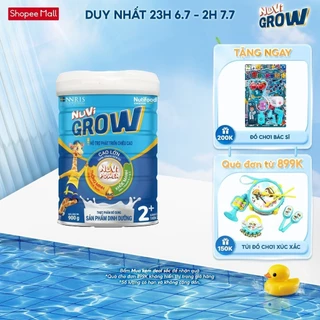 Sữa Bột Nuvi Grow phát triển chiều cao Trên 2 tuổi Lon 900g