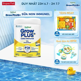 Sữa Bột Nutifood Sweden GrowPLUS+ Sữa Non Immunel trên 2 tuổi lon 800 g