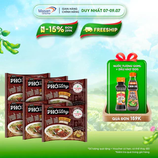 Phở Bò Phở Story (Gói) 72gr - Combo 6 Gói x 72g