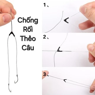 Túi 50 cái Phụ kiện chia đôi thẻo, chống rối thẻo câu.