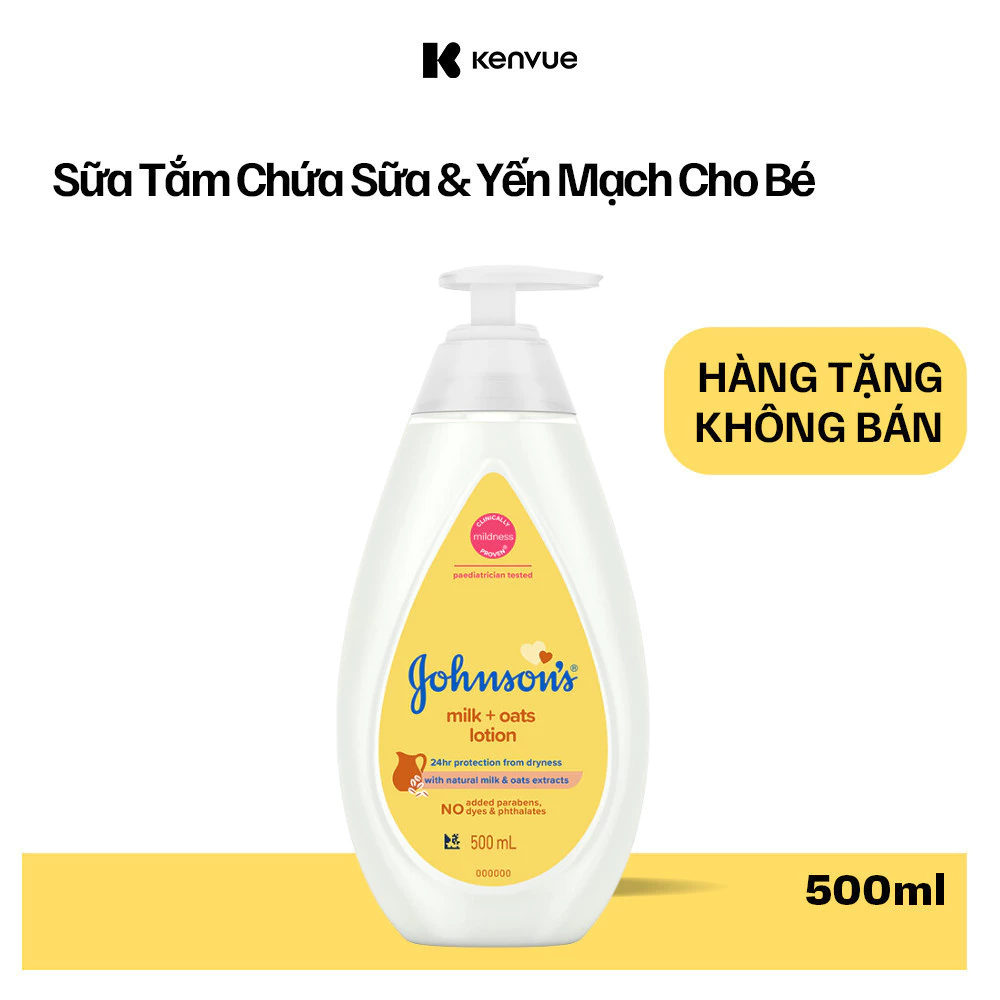 [GIFT] Sữa Tắm Johnson's Chứa Sữa và Yến Mạch 500ml