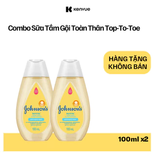 [GIFT] Combo 2 Sữa tắm gội toàn thân Johnson's top to toe 100ml