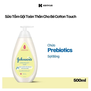 Sữa tắm gội toàn thân mềm mịn Johnson' baby bath Cotton touch 500ml (MỚI) - 100977934