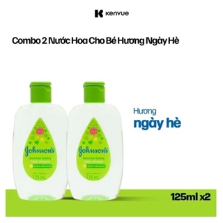 Combo 2 Chai Nước Hoa Cho Bé Johnson's Baby Cologne Hương Ngày Hè Summer Swing Baby Cologne 125ml