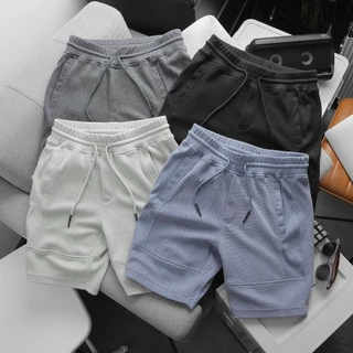 Quần short nam lưng thun New Basic - Chất liệu vải pique mềm mại thoáng mát