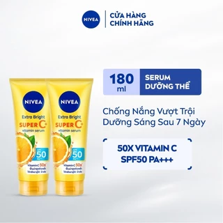 Bộ 2 Serum Dưỡng Thể & Chống Nắng SPF50 PA+++ NIVEA Vitamin Super C+ (180 ml) - 98448