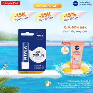 Son Dưỡng Chuyên Sâu NIVEA Original Care (4.8 g) - 85061