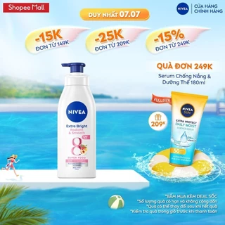 Sữa Dưỡng Thể NIVEA Mịn Mượt | Sáng Da Ban Ngày từ 8 Super Foods (350 ml) - 98413