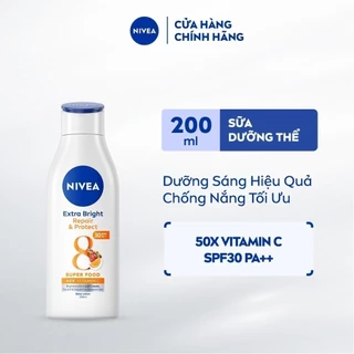 Sữa Dưỡng Thể NIVEA Phục Hồi & Chống Nắng Ban Ngày từ 8 Super Foods (200 ml) - 88310