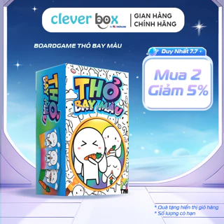 Đồ Chơi Sáng Tạo Thỏ Bay Màu, Trò Chơi Party Game Cực Vui Cho 2-6 Người Clever Box