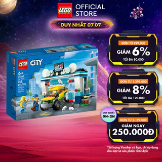 LEGO City 60362 Đồ chơi lắp ráp Trạm rửa xe (243 chi tiết)