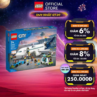  LEGO City 60367 Đồ chơi lắp ráp Máy bay chở hành khách (913 chi tiết)