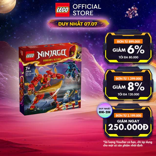  LEGO NINJAGO 71808 Đồ chơi lắp ráp Chiến giáp lửa của Kai (322 chi tiết)