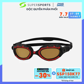 [Mã SSP150K77 giảm 150K đơn 1TR] Kính bơi unisex Zoggs Predator Flex Polarized Ultra - 461046-RDBKPCP