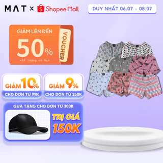 Quần short nam tông màu sáng chất liệu cotton thoáng mát, thoải mái, nhiều họa tiết - MAT MAN ABOUT TOWN